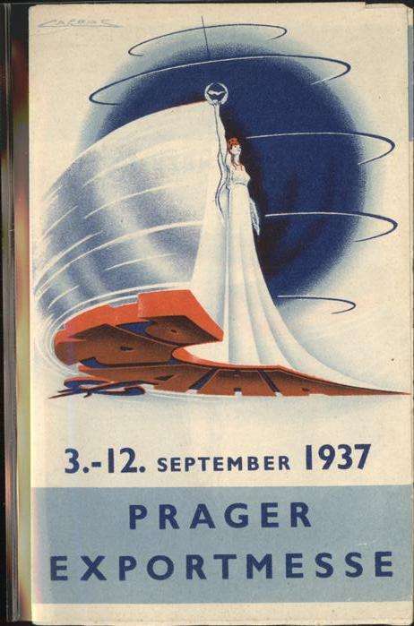 Prag Prahy Prague Prager Exportmesse 1937