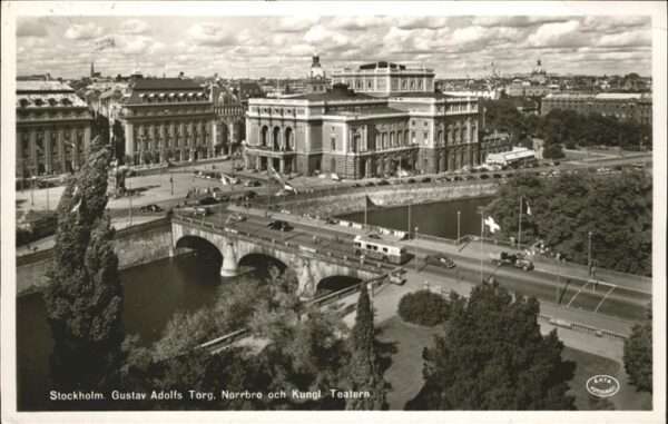 Stockholm Gustav Adolfs Torg Brücke