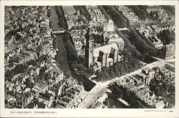 Amsterdam Niederlande Fliegeraufnahme Westertoren