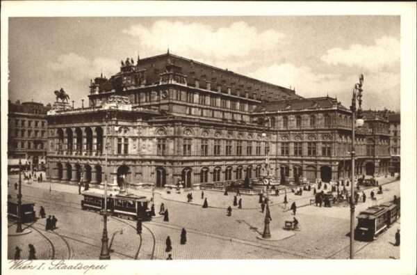Wien Staatsoper Strassenbahn
