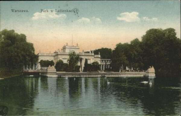 Warszawa Park Lazienkach Schwan