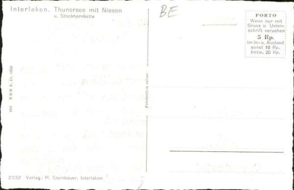 Interlaken BE Thunersee Niesen Stockhornkette – Bild 2