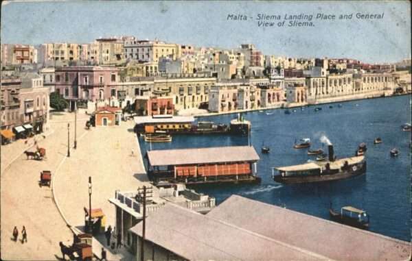 Malta Sliema Landing Place Schiff Kutsche