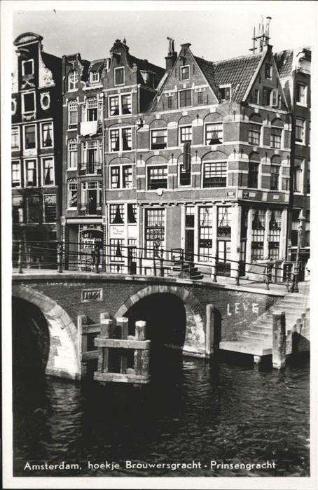 Amsterdam Niederlande Brücke Prinsengracht