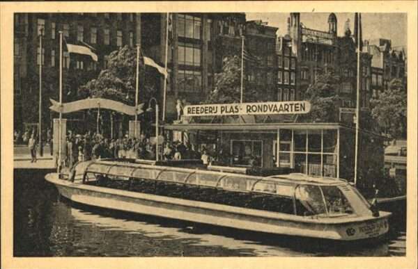 Amsterdam Niederlande Reederij Plas Schiff