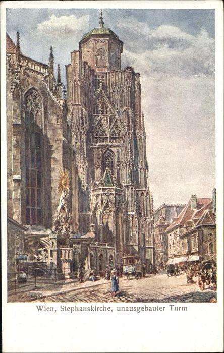 Wien Stephans Kirche  unausgebauter Turm