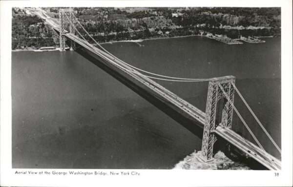 New York City Fliegeraufnahme George Washington Bridg
