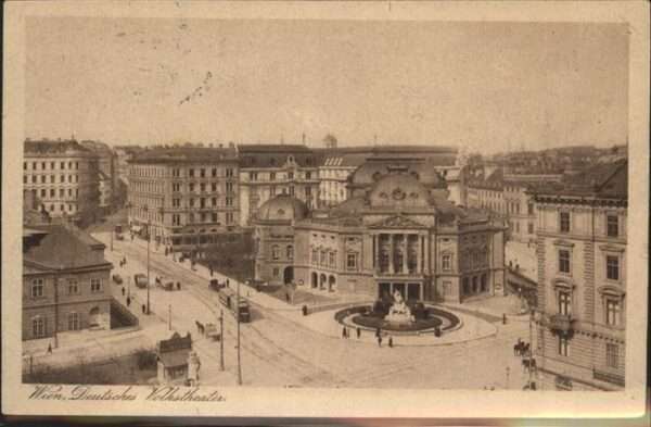 Wien Deutsches Volkstheater Strassenbahn