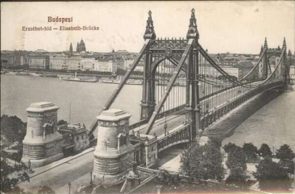 Budapest Elisabeth Brücke Schiff