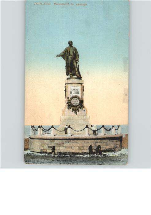 Port Said Monument Lesseps