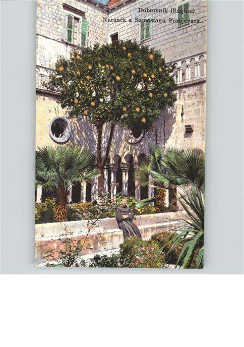 Dubrovnik Ragusa Naranca Samostanu Franjevaca