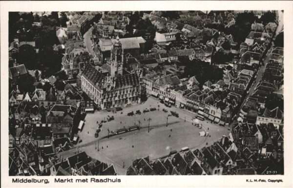Middelburg Zeeland Markt Raadhuis Fliegeraufnahme