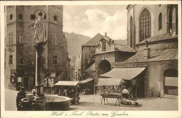 Hall Tirol Brunnen
