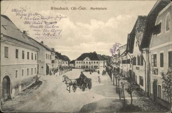 Wimsbach Marktplatz Kutsche