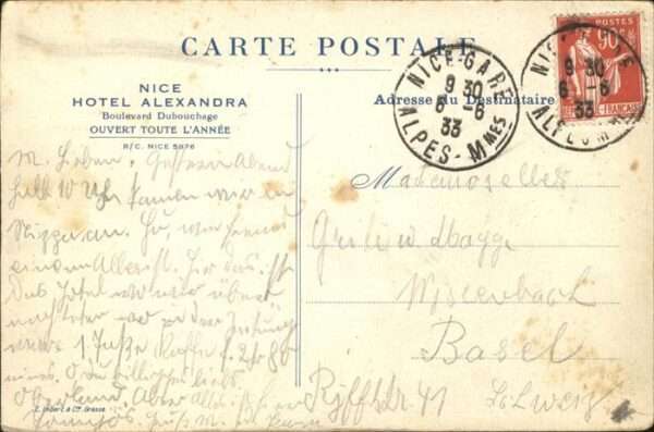 Nice Alpes Maritimes Hotel Alexandra – Bild 2