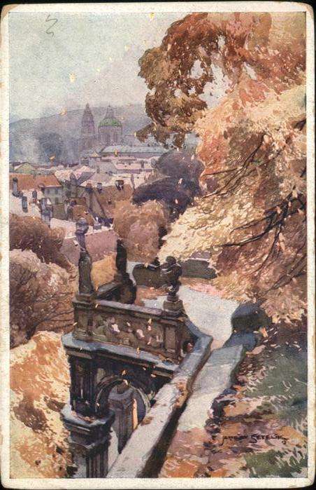 Prag Prahy Prague Aquarell
Fürstl. Terrassengarten
Zahr