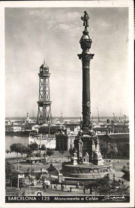 Barcelona Cataluna Monumento a Colón