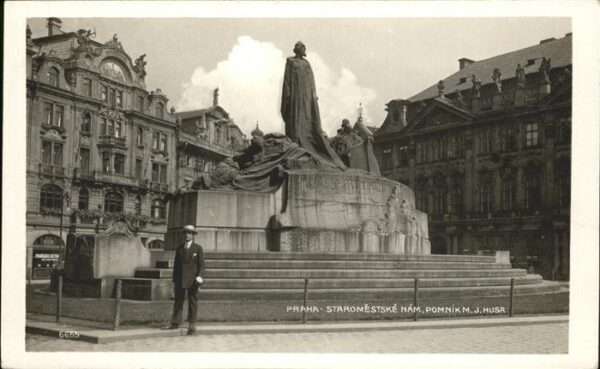 Prag Prahy Prague Staromestske Nam.
Pomnik M. J. Musa