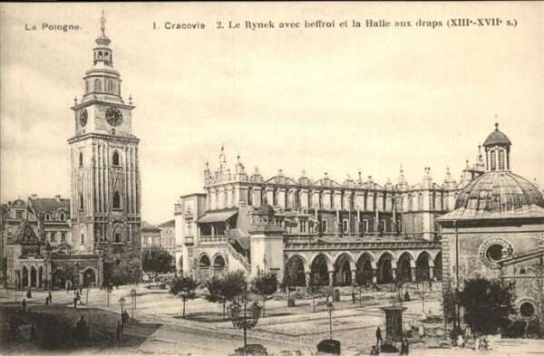 Krakau Krakow Rynek
Beffroi
Halle au draps