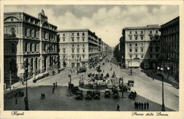 Napoli Neapel Piazza della Borsa