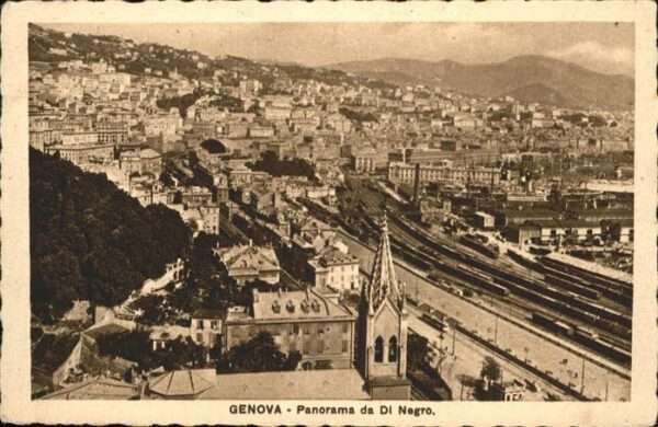 Genova Genua Liguria Panorama da Di Negro