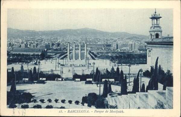 Barcelona Cataluna parque de Montjuich