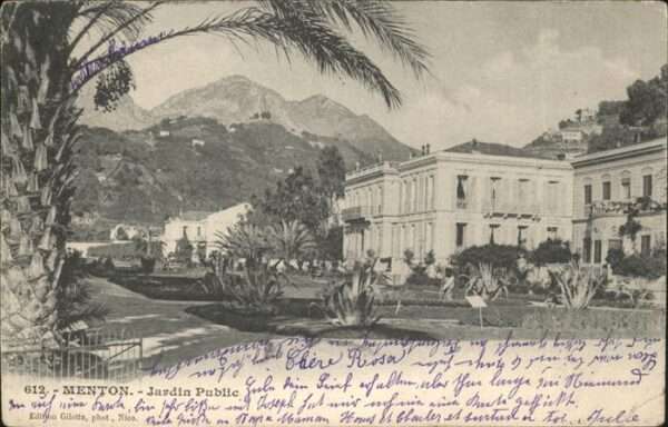 Menton Alpes Maritimes Jardin Public