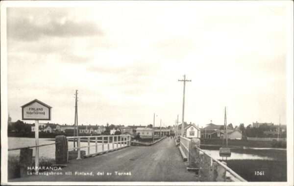 Haparanda Landsvägsbron till Finland