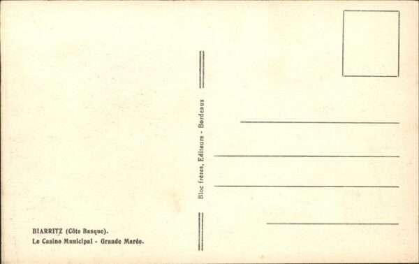 Biarritz Pyrenees Atlantiques Casino Municipal Grande Maree – Bild 2