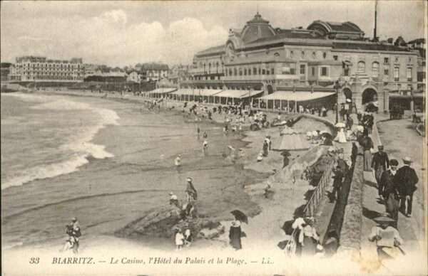 Biarritz Pyrenees Atlantiques Casino Hotel du Palais et la Plage