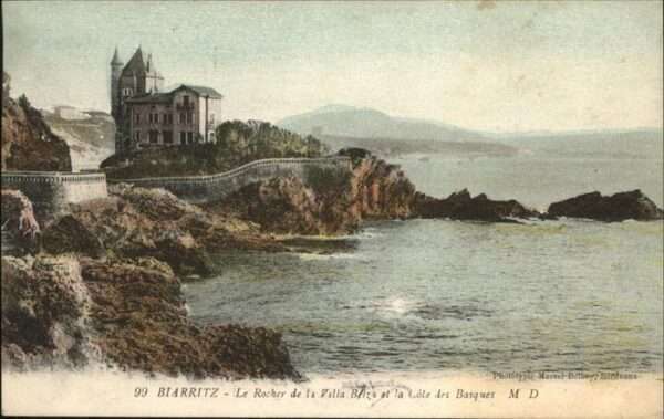 Biarritz Pyrenees Atlantiques Rocher de la Villa Belza Cote des Basqu