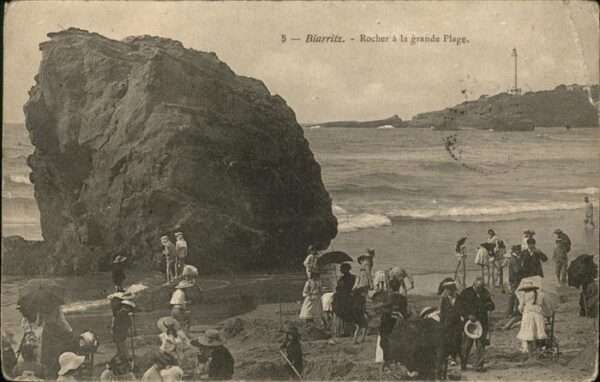 Biarritz Pyrenees Atlantiques Rocher la grande Plage