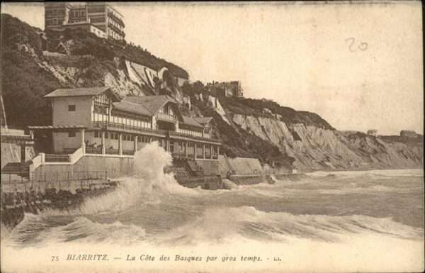 Biarritz Pyrenees Atlantiques Cote des Basques temps