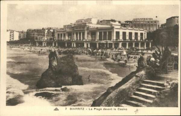 Biarritz Pyrenees Atlantiques Plage Casino