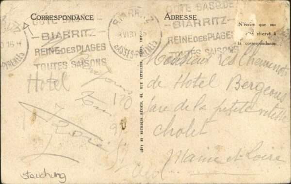 Biarritz Pyrenees Atlantiques Vue a travers les Tamaris – Bild 2