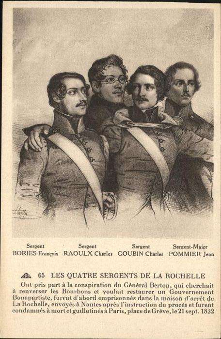 La Rochelle Charente-Maritime Les Quatre Sergents Goubin Pommier Bori