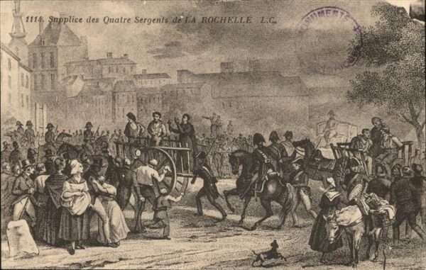 La Rochelle Charente-Maritime Supplice des Quatres Sergents