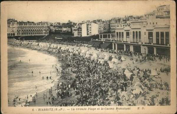Biarritz Pyrenees Atlantiques Casino Municipal Grande Plage