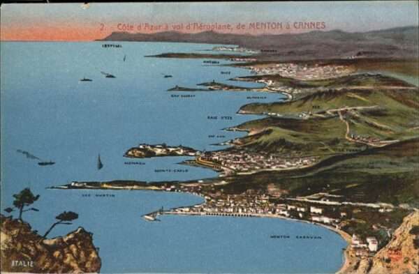 Cannes Alpes-Maritimes Cote d Azur Aeroplane Flugaufnahme