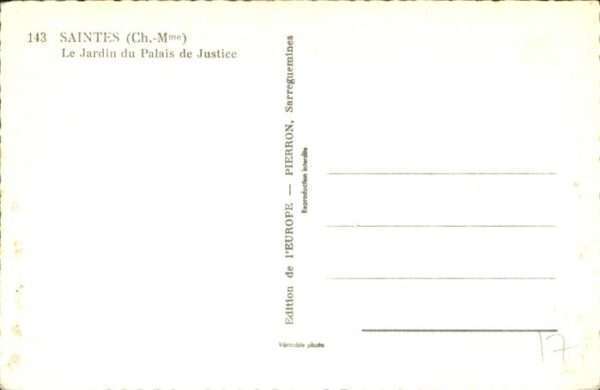 Saintes Charente-Maritime Jardin du Palais de Justice – Bild 2