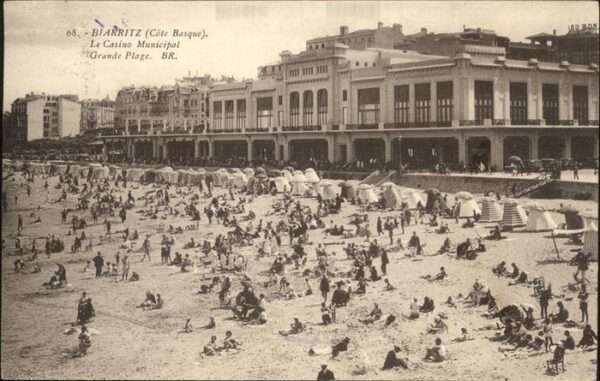 Biarritz Pyrenees Atlantiques Casino Municipal Plage