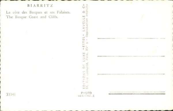 Biarritz Pyrenees Atlantiques Basques Falaises – Bild 2