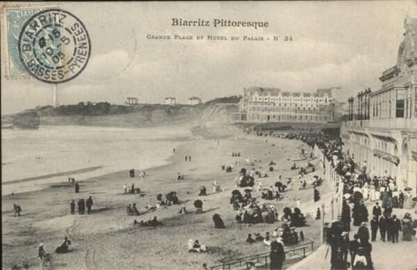 Biarritz Pyrenees Atlantiques Pittoresque Hotel Du Palais Plage