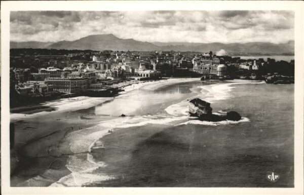 Biarritz Pyrenees Atlantiques Vue prise du Phare Plage