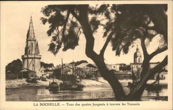 La Rochelle Charente-Maritime quatre Sergents travers Tamaris Schiff