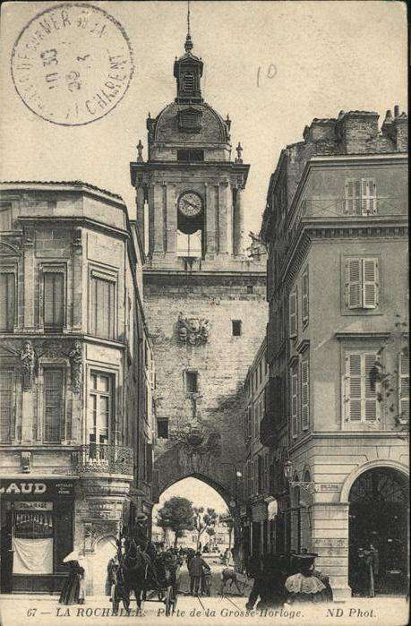 La Rochelle Charente-Maritime Grosse Horloge Kutsche
