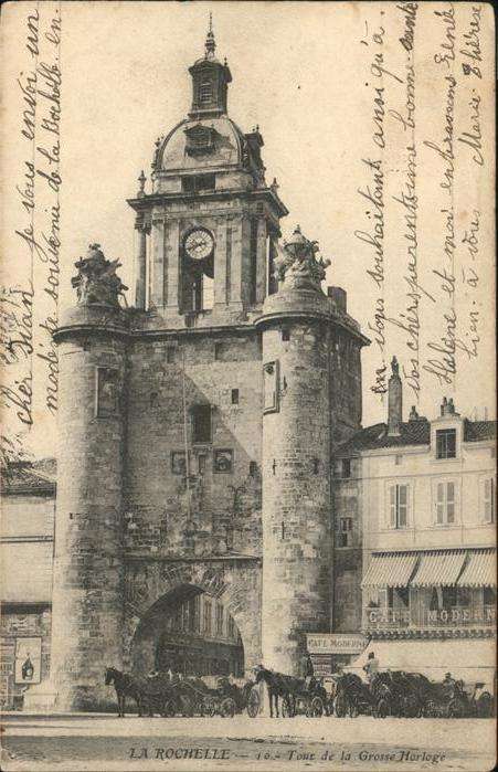 La Rochelle Charente-Maritime grosse Horloge Kutsche