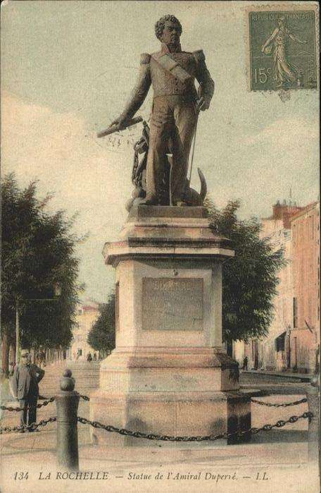 La Rochelle Charente-Maritime Statue Amiral Duperie