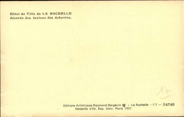 La Rochelle Charente-Maritime Hotel de Ville – Bild 2