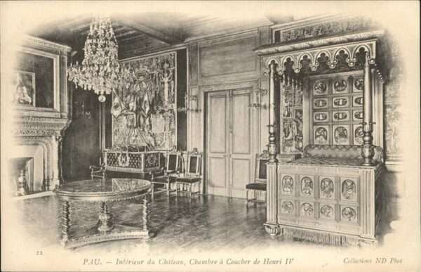 Pau 64 Chateau Chambre Coucher Henri
